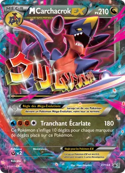 Carte M-Carchacrok-EX de l'extension Promo XY, numéro XY168/211