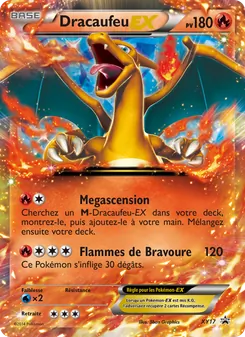 Carte Dracaufeu EX de l'extension Promo XY, numéro XY17/211