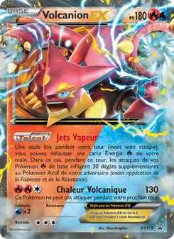 Carte Volcanion-EX de l'extension Promo XY, numéro XY173/211