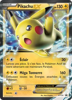 Carte Pikachu-EX de l'extension Promo XY, numéro XY174/211