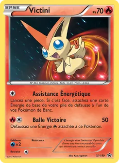 Carte Victini de l'extension Promo XY, numéro XY189/211