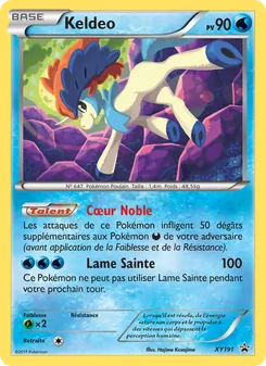 Carte Keldeo de l'extension Promo XY, numéro XY191/211
