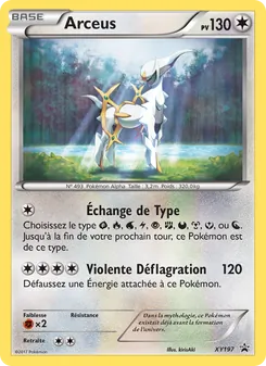 Carte Arceus de l'extension Promo XY, numéro XY197/211