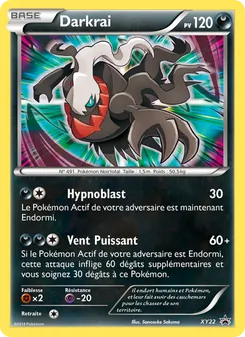Carte Darkrai de l'extension Promo XY, numéro XY22/211