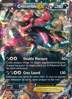 Carte Crocorible EX de l'extension Promo XY, numéro XY25/211