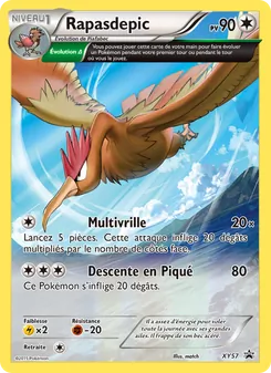 Carte Rapasdepic de l'extension Promo XY, numéro XY57/211