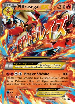 Carte M Braségali EX de l'extension Promo XY, numéro XY86/211