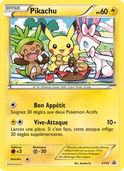 Carte Pikachu de l'extension Promo XY, numéro XY95/211