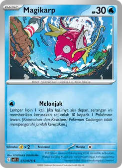 Kartu Magikarp dari Scarlet ex, nomor 013/78
