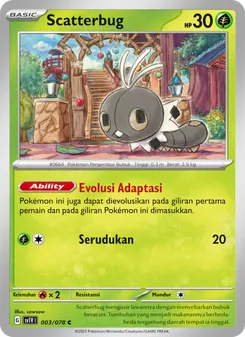 Kartu Scatterbug dari Violet ex, nomor 003/78