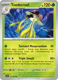 Kartu Toedscruel dari Violet ex, nomor 011/78