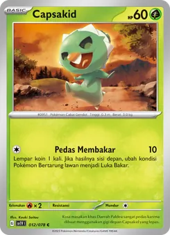 Kartu Capsakid dari Violet ex, nomor 012/78