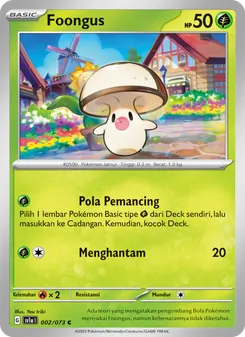 Kartu Foongus dari Hantaman Triplet, nomor 002/73