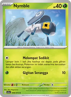 Kartu Nymble dari Hantaman Triplet, nomor 008/73