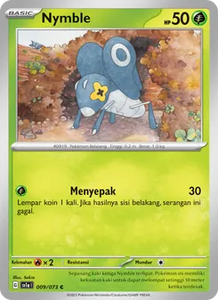Kartu Nymble dari Hantaman Triplet, nomor 009/73