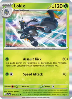 Kartu Lokix dari Hantaman Triplet, nomor 010/73
