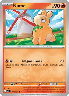 Kartu Numel dari Letusan Tanah, nomor 010/71