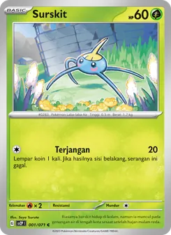 Kartu Surskit dari Mara Bahaya Salju, nomor 001/71