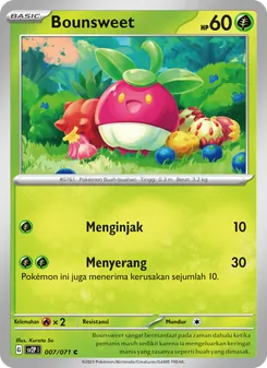 Kartu Bounsweet dari Mara Bahaya Salju, nomor 007/71