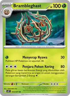 Kartu Brambleghast dari Mara Bahaya Salju, nomor 012/71