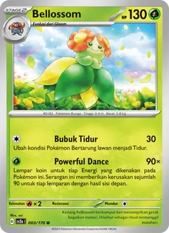 Kartu Bellossom dari Kilau Hitam, nomor 003/170