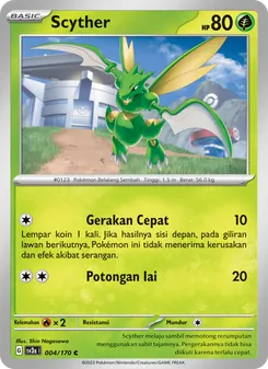 Kartu Scyther dari Kilau Hitam, nomor 004/170