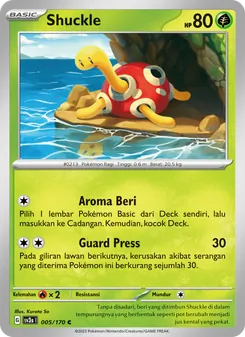 Kartu Shuckle dari Kilau Hitam, nomor 005/170