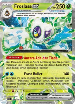 Kartu Froslass ex dari Kilau Hitam, nomor 007/170
