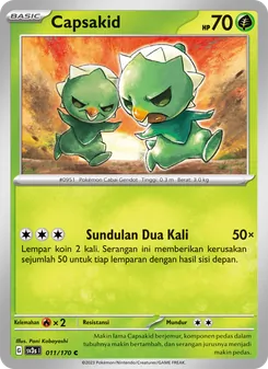Kartu Capsakid dari Kilau Hitam, nomor 011/170
