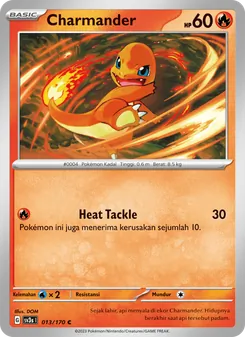 Kartu Charmander dari Kilau Hitam, nomor 013/170