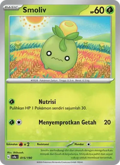 Kartu Smoliv dari Harta Berkilau ex, nomor 015/190