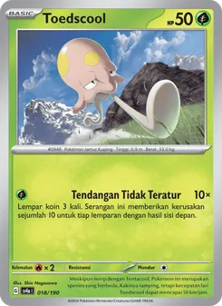Kartu Toedscool dari Harta Berkilau ex, nomor 018/190