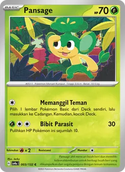 Kartu Pansage dari Pertemuan Paradoks, nomor 003/132