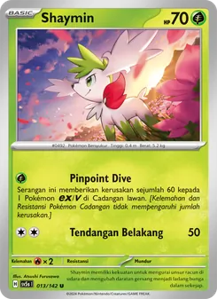 Kartu Shaymin dari Paradoks Andalan, nomor 013/142