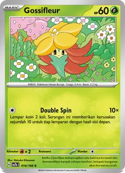 Kartu Gossifleur dari Bimbingan Rasi, nomor 014/166