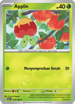 Kartu Applin dari Bimbingan Rasi, nomor 016/166