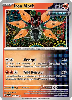 Kartu Iron Moth dari Bimbingan Rasi, nomor 027/166