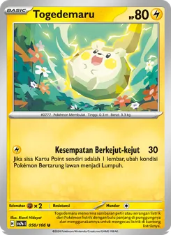 Kartu Togedemaru dari Bimbingan Rasi, nomor 050/166