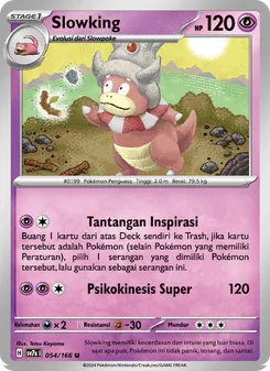 Kartu Slowking dari Bimbingan Rasi, nomor 054/166