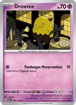 Kartu Drowzee dari Bimbingan Rasi, nomor 055/166