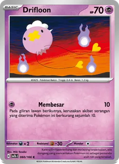 Kartu Drifloon dari Bimbingan Rasi, nomor 060/166