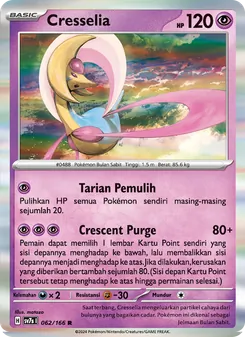 Kartu Cresselia dari Bimbingan Rasi, nomor 062/166