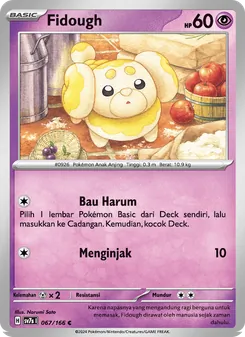 Kartu Fidough dari Bimbingan Rasi, nomor 067/166