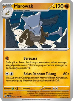 Kartu Marowak dari Bimbingan Rasi, nomor 071/166