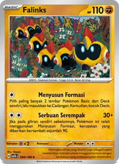 Kartu Falinks dari Bimbingan Rasi, nomor 084/166
