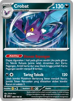 Kartu Crobat dari Bimbingan Rasi, nomor 089/166