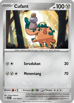 Kartu Cufant dari Bimbingan Rasi, nomor 112/166