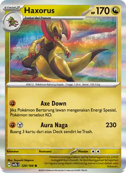 Kartu Haxorus dari Bimbingan Rasi, nomor 120/166