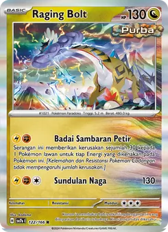 Kartu Raging Bolt dari Bimbingan Rasi, nomor 122/166