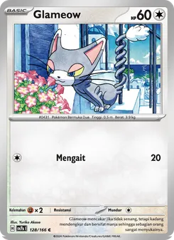 Kartu Glameow dari Bimbingan Rasi, nomor 128/166